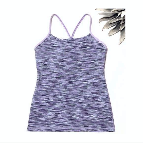 LULULEMON Power Y Tank in Lilac Space Dye - Picture 2 of 6